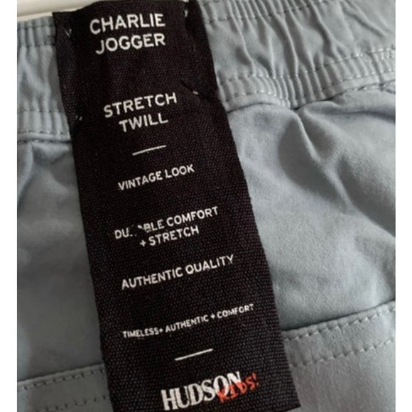 Hudson Kids Charlie Jogger Stretch Twill Vintage SZ Medium K27 * - Picture 3 of 8